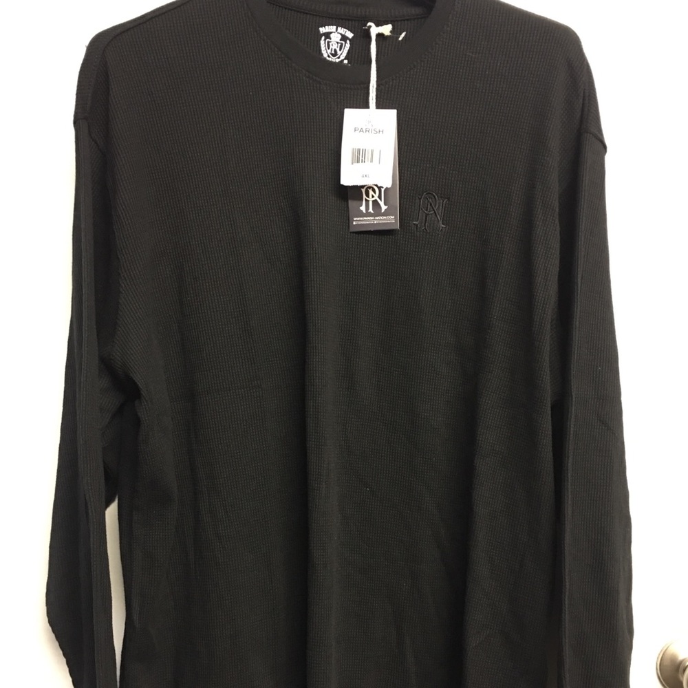 Men’s Parish Nation 4XL NWT Thermal Black Shirt LS